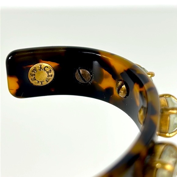 J. Crew tortoise mercury glass rhinestone bangle - Picture 5 of 5